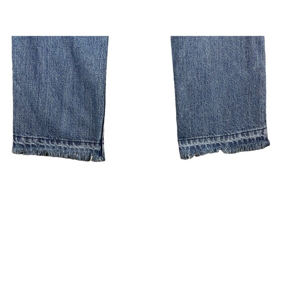 KanCan Ultra High Rise Straight Ripped Jeans Women's Size 24 Released Hem - Picture 6 of 9